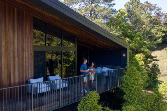 Eden’s new timber-clad cabins.