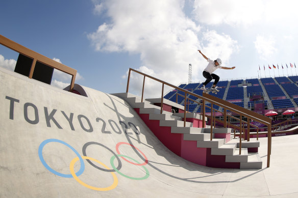 Which sport will join the once-unlikely skateboarding on the Olympic rotation come Brisbane 2032?