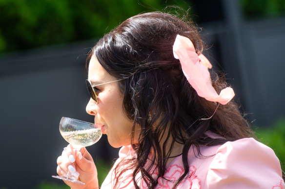 Bubbles at the Caulfield Cup.