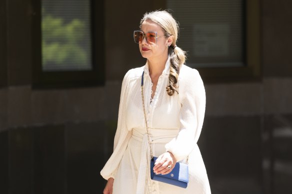 Jasmine Chambers outside court in Parramatta on Tuesday.