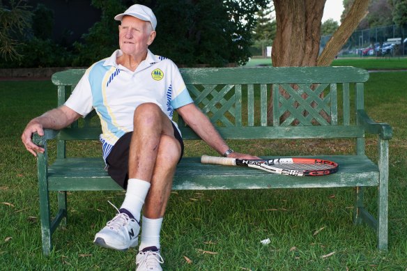 Ken says his love of tennis was inherited from his parents.
