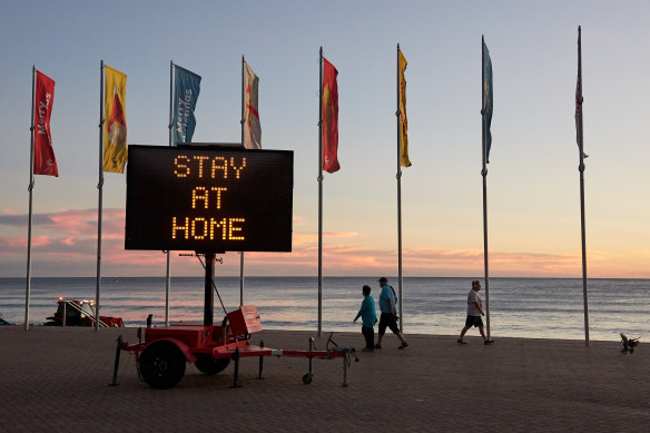 Manly Beach is usually overflowing with visitors over the Christmas period.