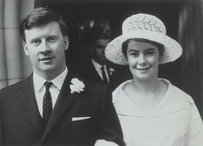 Marion Halligan and her husband of 35 years, Graham Halligan.
