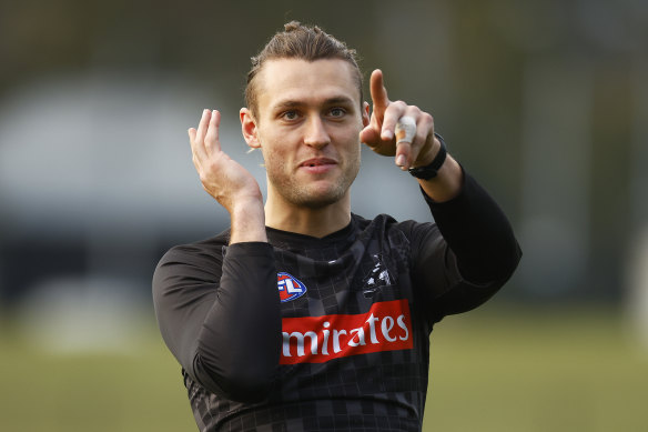 Darcy Moore will return for the Magpies, provided he recovers well from training.