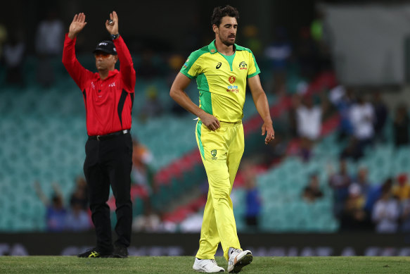 Australian fast bowler Mitchell Starc has withdrawn from the remainder of the T20I series after being informed of an illness in his family. 