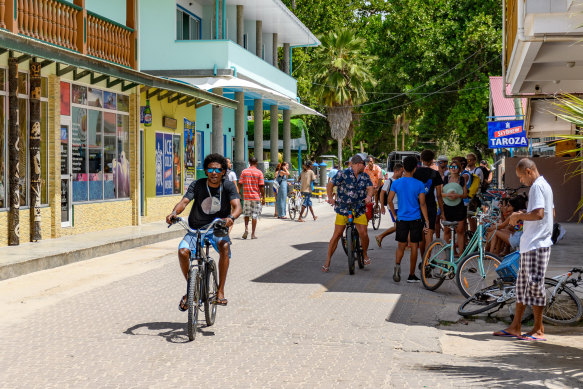 Cycling is the easiest way to get around the island.