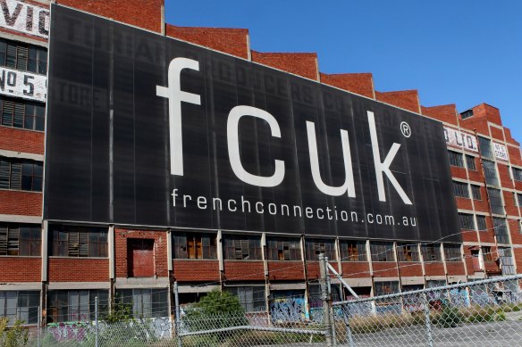 The famous “fcuk” logo.