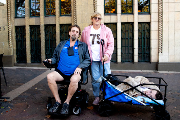 The family were told having Blake in a trolley was a safety risk. 