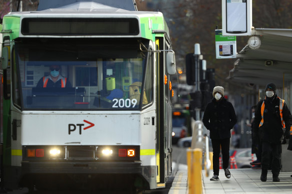 A journey on tram route 19 through the city on Thursday was one of the new exposure sites added on Monday evening.