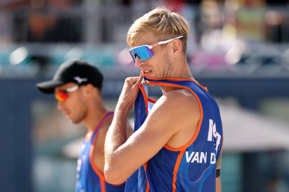 Steven van de Velde (right) was picked by the Netherlands despite a rape conviction.
