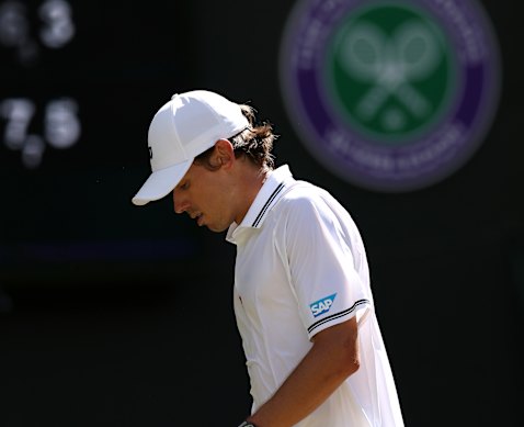 Alex de Minaur was shattered to lose his fourth-round match at Wimbledon.