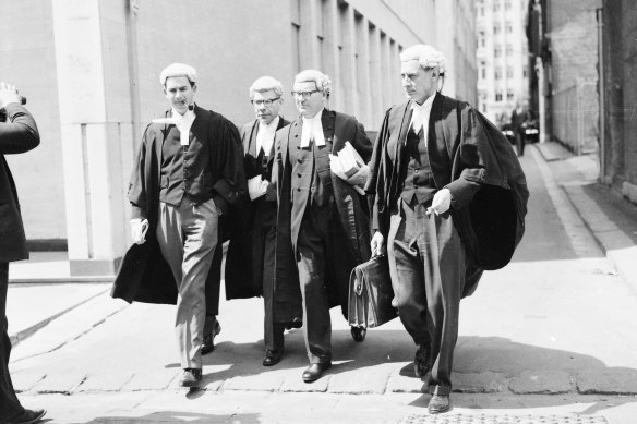 Tait's legal team applying for an inquiry into his sanity in October, 1962.