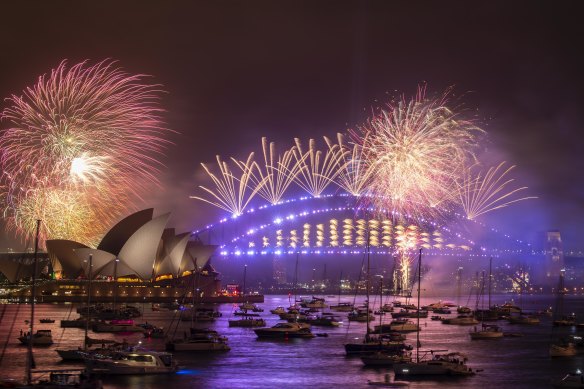 Sydney’s renowned New Year’s Eve fireworks in 2019.
