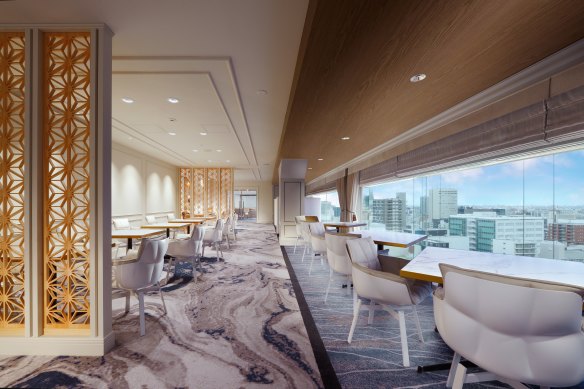 The Hotel Espacio has a dedicated reception and lounge area.
