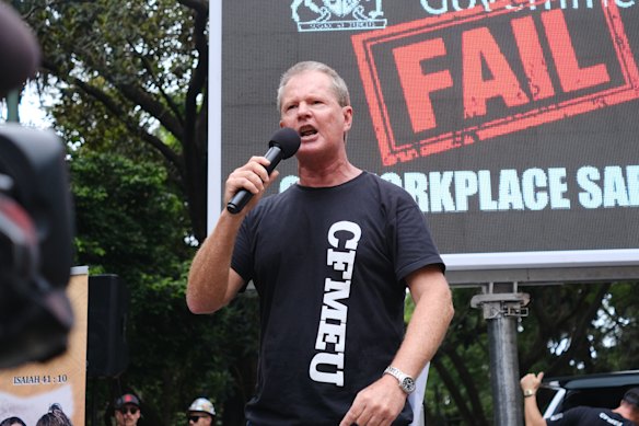 Michael Ravbar, ex-secretário do CFMEU Queensland.