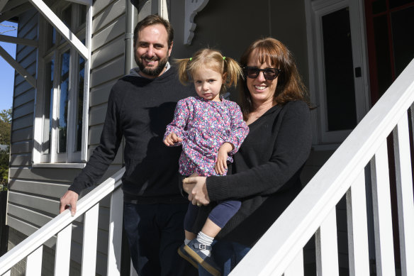 Marissa Parkin, Ian Stephen and their daughter Zadie will move to Britain as there is “no end in sight” for Australia’s restrictions.
