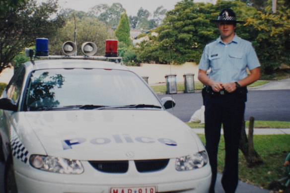 New WA Police Commissioner Col Blanch in his early days as a young police officer.