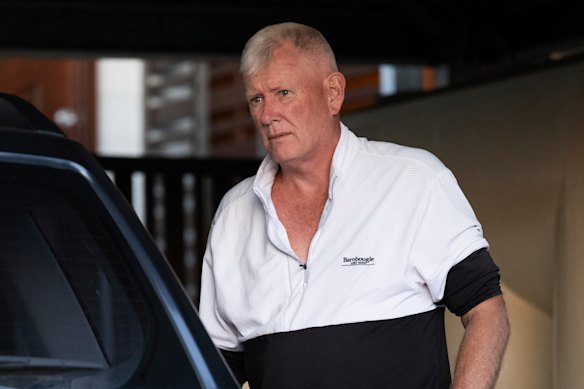 Mark Smyth, once one of Australia’s most lauded scientists, outside his Brisbane home this month.