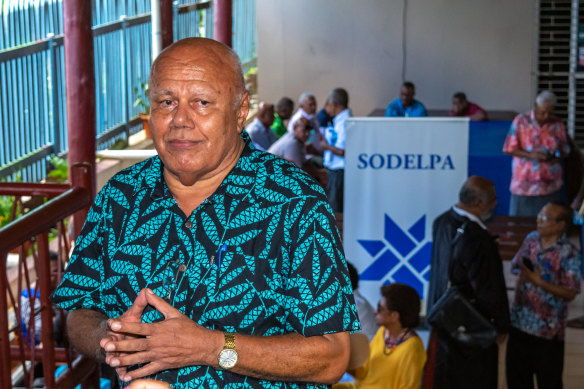 Kingmaker Viliame Gavoka, leader of the Social Democratic Liberal Party (SODELPA).