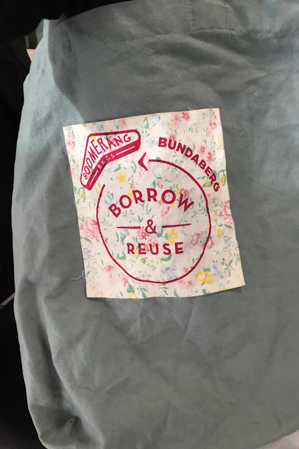 A Boomerang Bag, made by a group in Bundaberg.