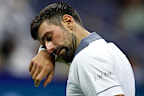 Novak Djokovic during his first-round exit.