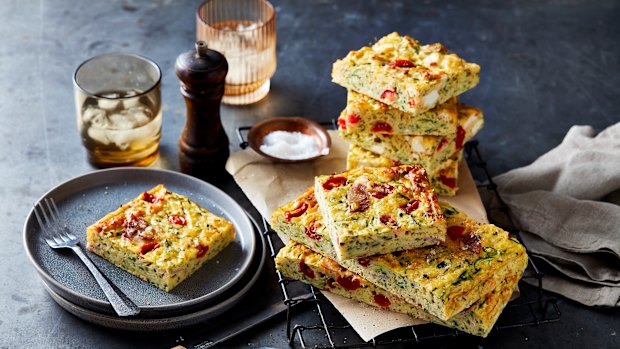 Zucchini slice.
