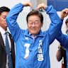 Lee Jae-myung on the campaign trail this week.