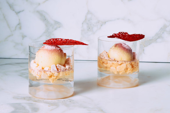 Penfolds has collaborated with Piccolina Gelateria on an elaborate pineapple sorbet and riesling jelly number.