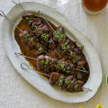 The black vinegar sauce on these Sichuan-style cumin and lamb skewers also serves as a glaze.