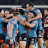 The Blues celebrate Origin I.