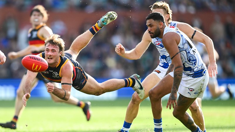 Rankine bags career-best haul as Adelaide’s brutal firepower buries Roos