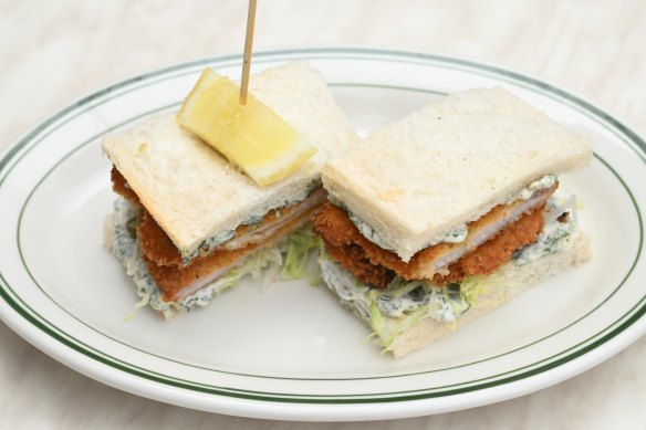 Fried chicken sandwich.