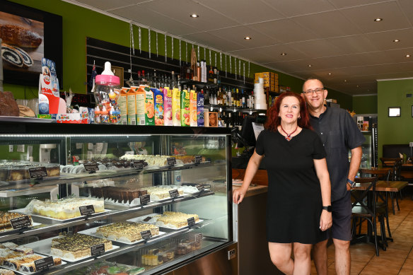 Cafe Transylvania owners Kate and Imre Balazs.