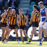 Hawks again stun top-eight rivals, lose star Wingard to injury as Port turn on power