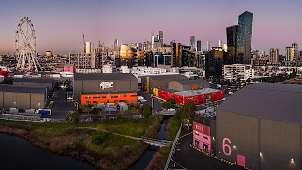 The new soundstage 6 at Docklands Studios Melbourne was built by the state government at a cost of $42 million. The Robbie Williams biopic Better Man was its first tenant, the big-budget US series Metropolis its second.