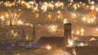 Fireworks light up the sky over Munich, Germany.