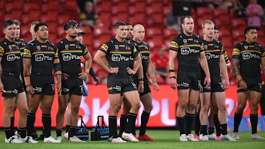 Rare areas: Penrith’s struggles in 2025 have them sitting second last on the ladder.