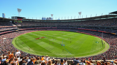 The MCG during round one of the AFL season in March.