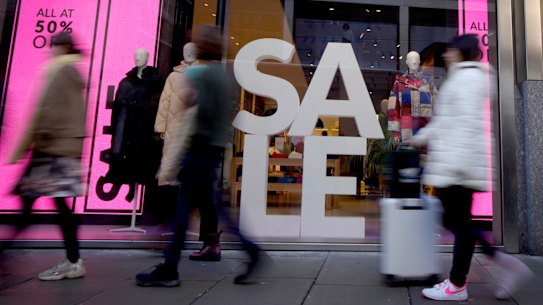 Clothing and footwear prices dropped 0.4 per cent over the past year compared to growing by 2.4 per cent in the previous 12-month period.