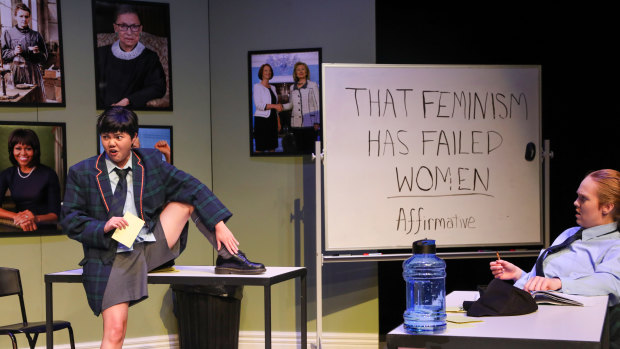 This whip-smart satire puts a bomb under faux feminists