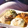 Kinder Bueno, pistachio, Biscoff and traditional cinnamon scrolls at Sundays Bondi.