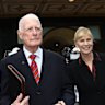 Ben Roberts-Smith’s parents Len and Sue Roberts-Smith leave the Downing Centre after the former soldier was granted bail.