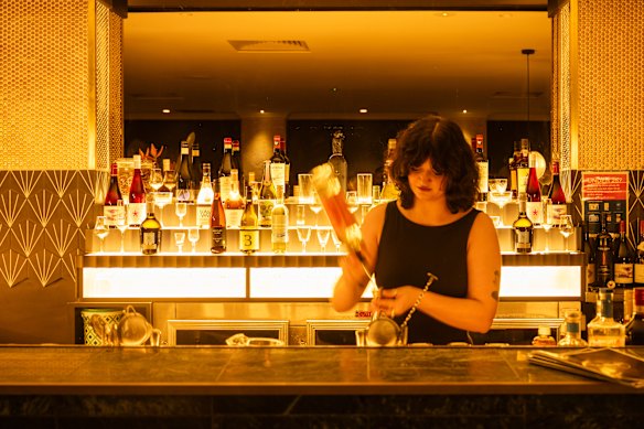 The bar at Valentine’s.