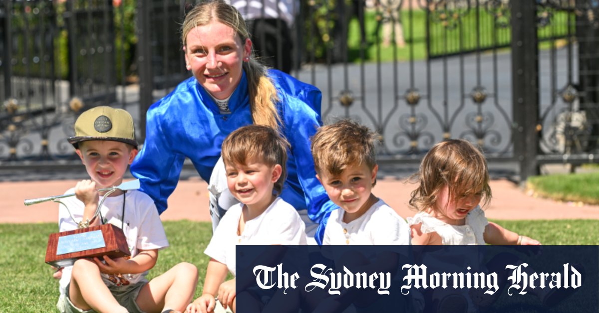 The moment that broke Jamie Kah as she shared emotional win with fallen jockey’s children