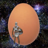 Man lays egg on stage. Is this art?