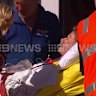 A man was flown to John Hunter Hospital aftr being attacked by a shark at Kylies Beach on the NSW Mid North Coast.