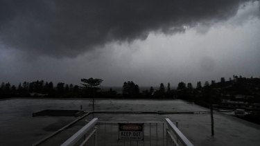 Strong storms lashed the Sydney coastline this morning.