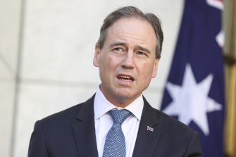 Federal Health Minister Greg Hunt. 