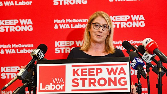 Planning Minister Rita Saffioti reacts to questions about a market-led proposal in Swanbourne. 