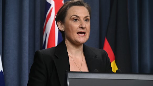 Ms Sanderson on Wednesday. 